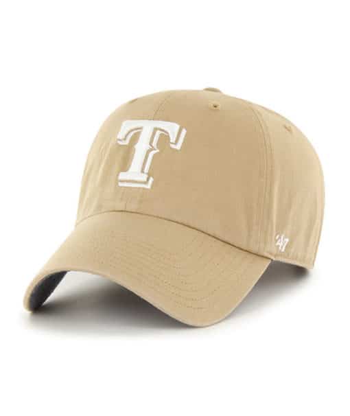 Texas Rangers 47 Brand Khaki Chambray Ballpark Clean Up Adjustable Hat