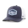 Tampa Bay Rays 47 Brand Navy Burgess Trucker White Mesh Snapback Hat