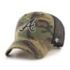 Atlanta Braves 47 Brand Camo Branson MVP Mesh Snapback Hat