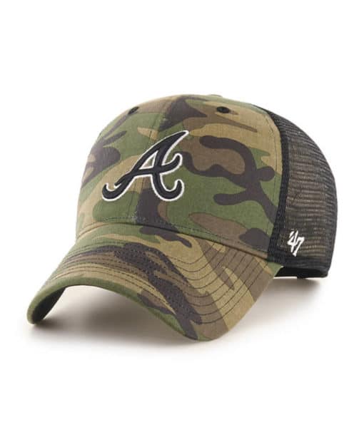 Atlanta Braves 47 Brand Camo Branson MVP Mesh Snapback Hat