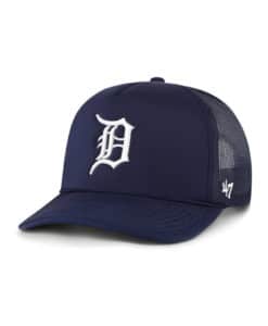 Detroit Tigers 47 Brand Foam Front Navy Trucker Mesh Snapback Hat