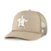 Houston Astros 47 Brand Foam Front Khaki Trucker Mesh Snapback Hat