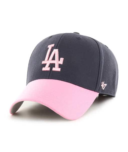 Los Angeles Dodgers 47 Brand Navy Pink MVP Adjustable Hat