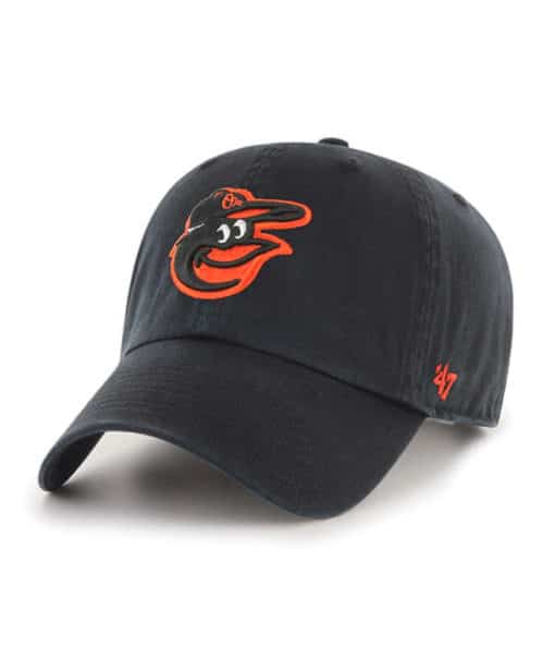 Baltimore Orioles KIDS 47 Brand Black Clean Up Adjustable Hat