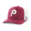 Philadelphia Phillies 47 Brand Cooperstown Cardinal Trucker White Mesh Snapback Hat