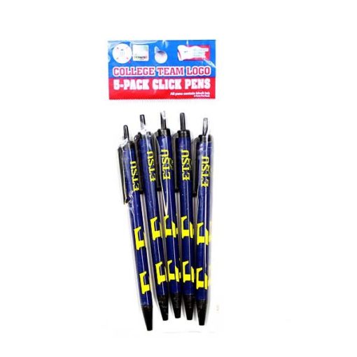 ETSU Buccaneers 5 Pack Click Pens