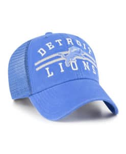 Detroit Lions 47 Brand Highpoint Blue Raz Clean Up Mesh Snapback Hat
