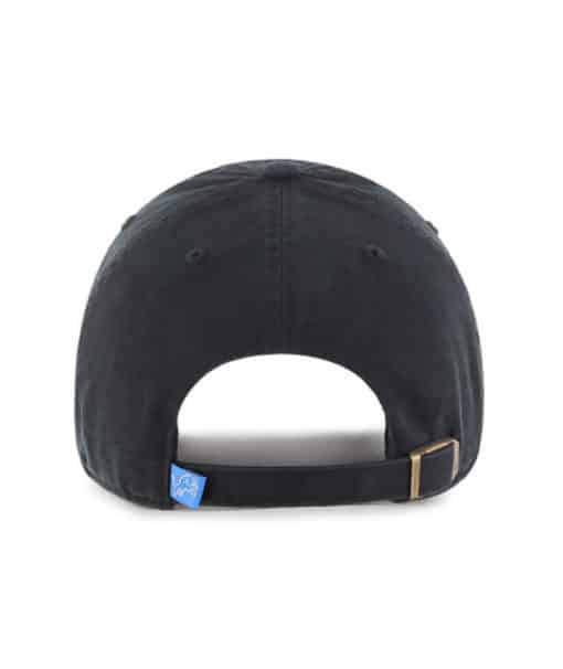 Detroit Lions YOUTH 47 Brand Black Clean Up Adjustable Hat - Image 2