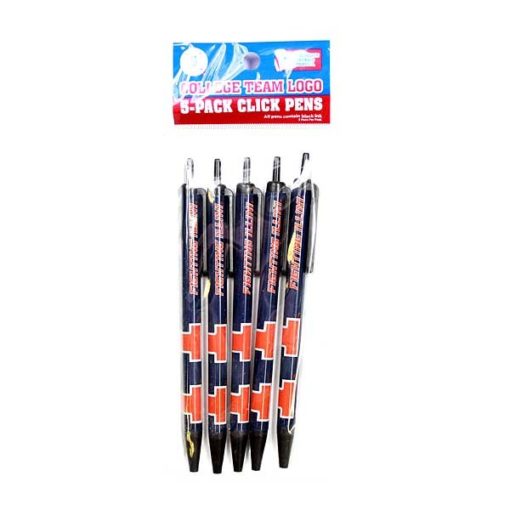 Illinois Fighting Illini 5 Pack Click Pens