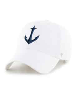Seattle Kraken 47 Brand Anchor White Clean Up Adjustable Hat