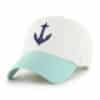 Seattle Kraken 47 Brand Anchor Tiffany White Clean Up Adjustable Hat