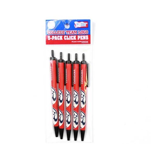 Houston Cougars 5 Pack Click Pens