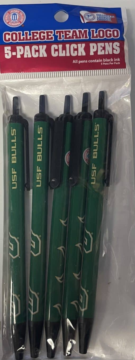 South Florida Bulls 5 Pack Click Pens