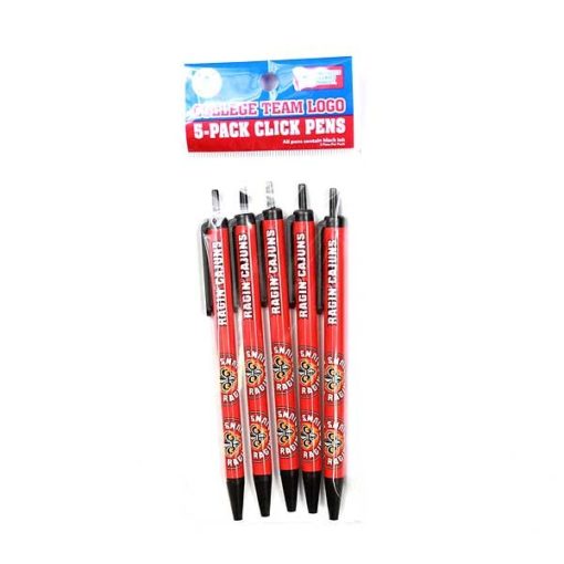 Louisiana Ragin Cajuns 5 Pack Click Pens