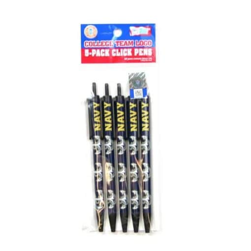 Navy Midshipmen 5 Pack Click Pens