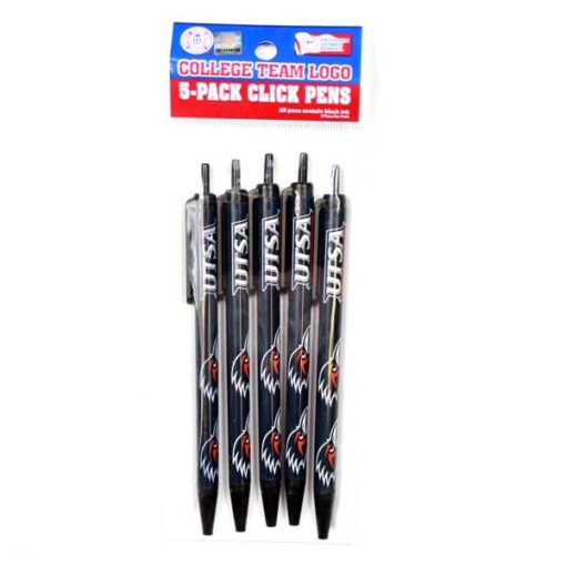 UTSA Texas San Antonio Roadrunners 5 Pack Click Pens