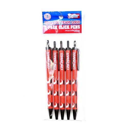 Cincinnati Bearcats 5 Pack Click Pens