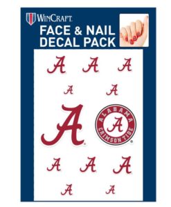 Alabama Crimson Tide Cals Fingernail Tattoos