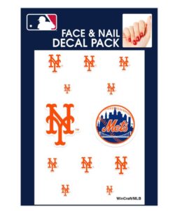 New York Mets Cals Fingernail Tattoos