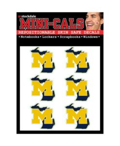 Michigan Wolverines Face Cals Temporary Tattoos