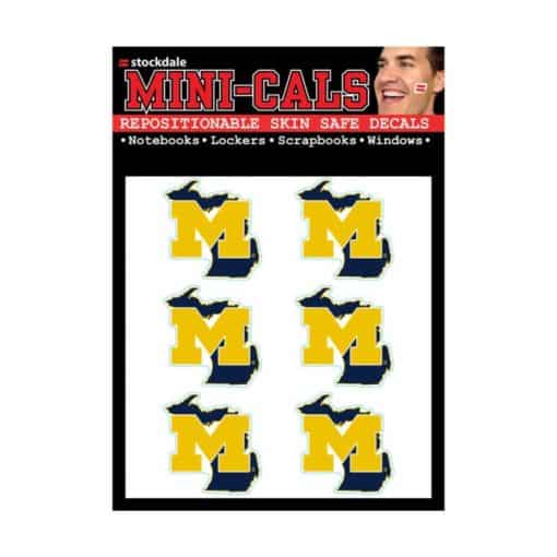 Michigan Wolverines Face Cals Temporary Tattoos