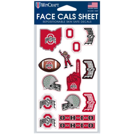 Ohio State Buckeyes Face Cals 4" x 7"
