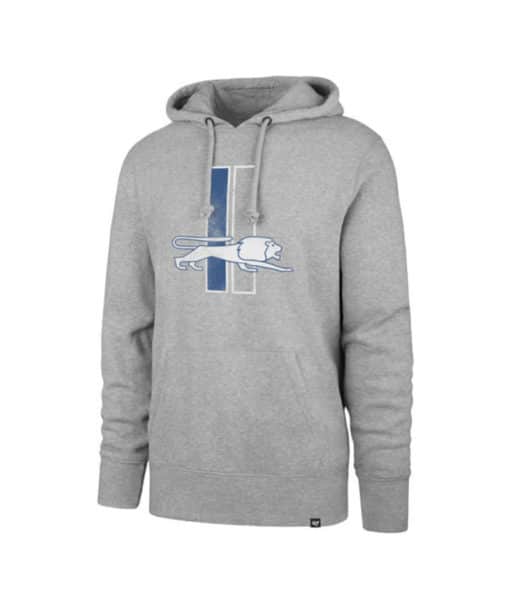 Detroit Lions Men's 47 Brand Vintage Slate Gray Headline Pullover Hoodie