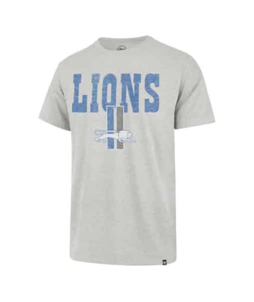 Detroit Lions Men's 47 Brand Vintage Gray Franklin T-Shirt Tee