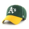 Oakland Athletics 47 Brand Green Yellow Replica MVP Adjustable Hat