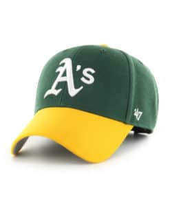 Oakland Athletics 47 Brand Green Yellow Replica MVP Adjustable Hat