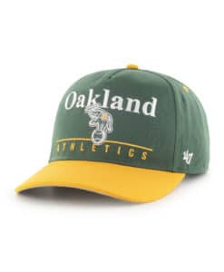Oakland Athletics 47 Brand Green Yellow Super Hitch Snapback Hat