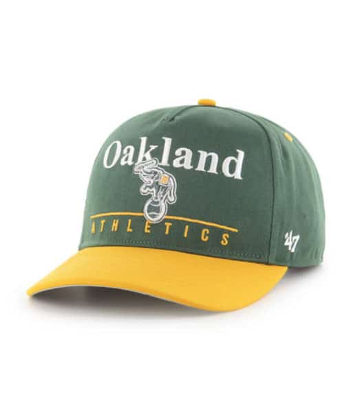 Oakland Athletics 47 Brand Green Yellow Super Hitch Snapback Hat