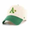 Oakland Athletics 47 Brand Cooperstown Green Natural Clean Up Adjustable Hat