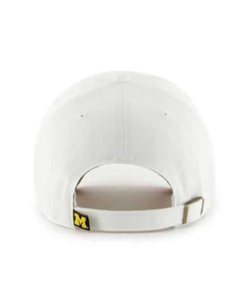 Michigan Wolverines 47 Brand White Crosstown Clean Up Adjustable Hat - Image 4