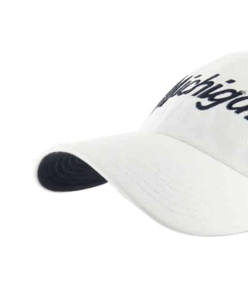 Michigan Wolverines 47 Brand White Crosstown Clean Up Adjustable Hat - Image 2