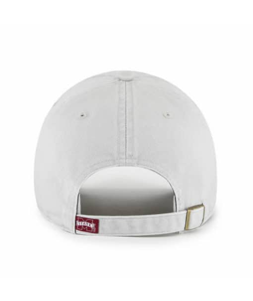 Mississippi State Bulldogs 47 Brand Gray Clean Up Adjustable Hat - Image 2