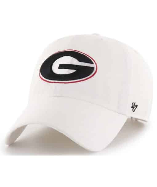 Georgia Bulldogs 47 Brand White Clean Up Adjustable Hat