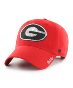 Georgia Bulldogs Women's 47 Brand Sparkle Red Clean Up Adjustable Hat
