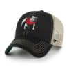 Georgia Bulldogs 47 Brand Trawler Vintage Black Clean Up Khaki Mesh Snapback Hat