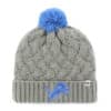 Detroit Lions Women's 47 Brand Gray Fiona Cuff Knit Hat