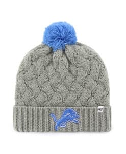 Detroit Lions Women's 47 Brand Gray Fiona Cuff Knit Hat