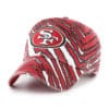 San Francisco 49ers 47 Brand Zubaz Red Clean Up Adjustable Hat