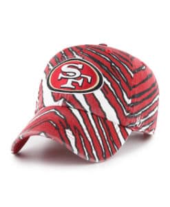 San Francisco 49ers 47 Brand Zubaz Red Clean Up Adjustable Hat