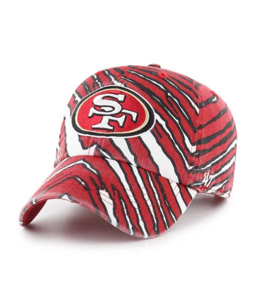 San Francisco 49ers 47 Brand Zubaz Red Clean Up Adjustable Hat