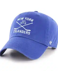 New York Islanders 47 Brand Royal Cross Sticks Adjustable Hat