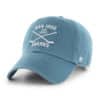 San Jose Sharks 47 Brand Teal Cross Sticks Adjustable Hat