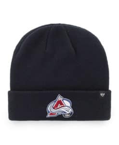 Colorado Avalanche 47 Brand Navy Raised Cuff Knit Hat
