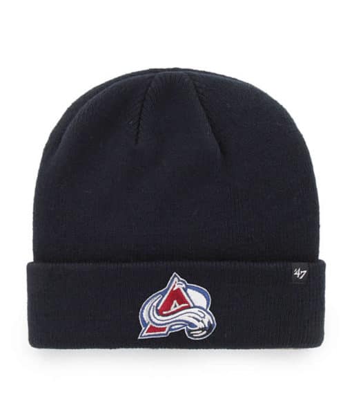 Colorado Avalanche 47 Brand Navy Raised Cuff Knit Hat