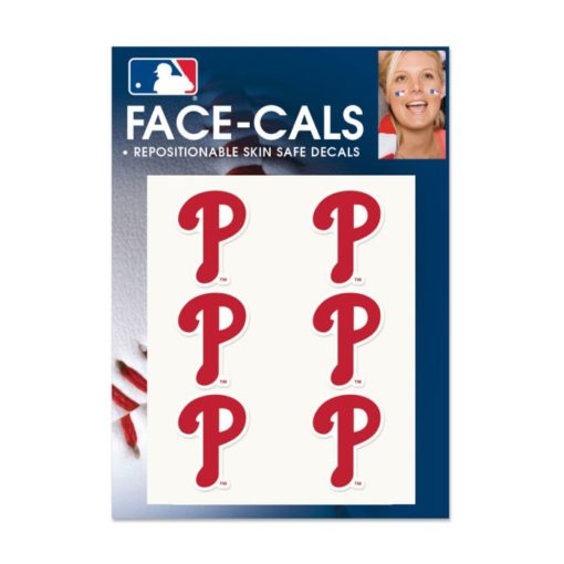Philadelphia Phillies Face-Cals Temporary Tattoos