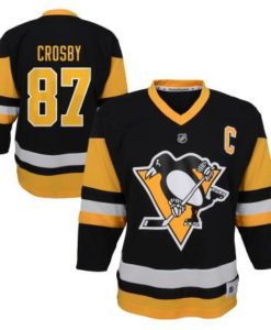 Pittsburgh Penguins Sidney Crosby TODDLER Black Replica Home Jersey